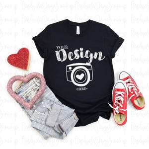 VALENTINES Mock Up BUNDLE| Valentines day Bundle 3001 Mockup | 3001 Mock Up | Bella Canvas Mockup Valentines | 3001 Valentines Mockup image 8