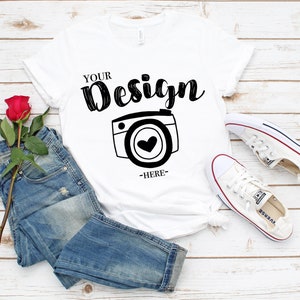 Bella Canvas Mockup | bella canvas t-shirt mockup | Bella Canvas 3001 Shirt Mock Up | Spring Mockup | Flat Lay Mockup Flat Lay Mockup