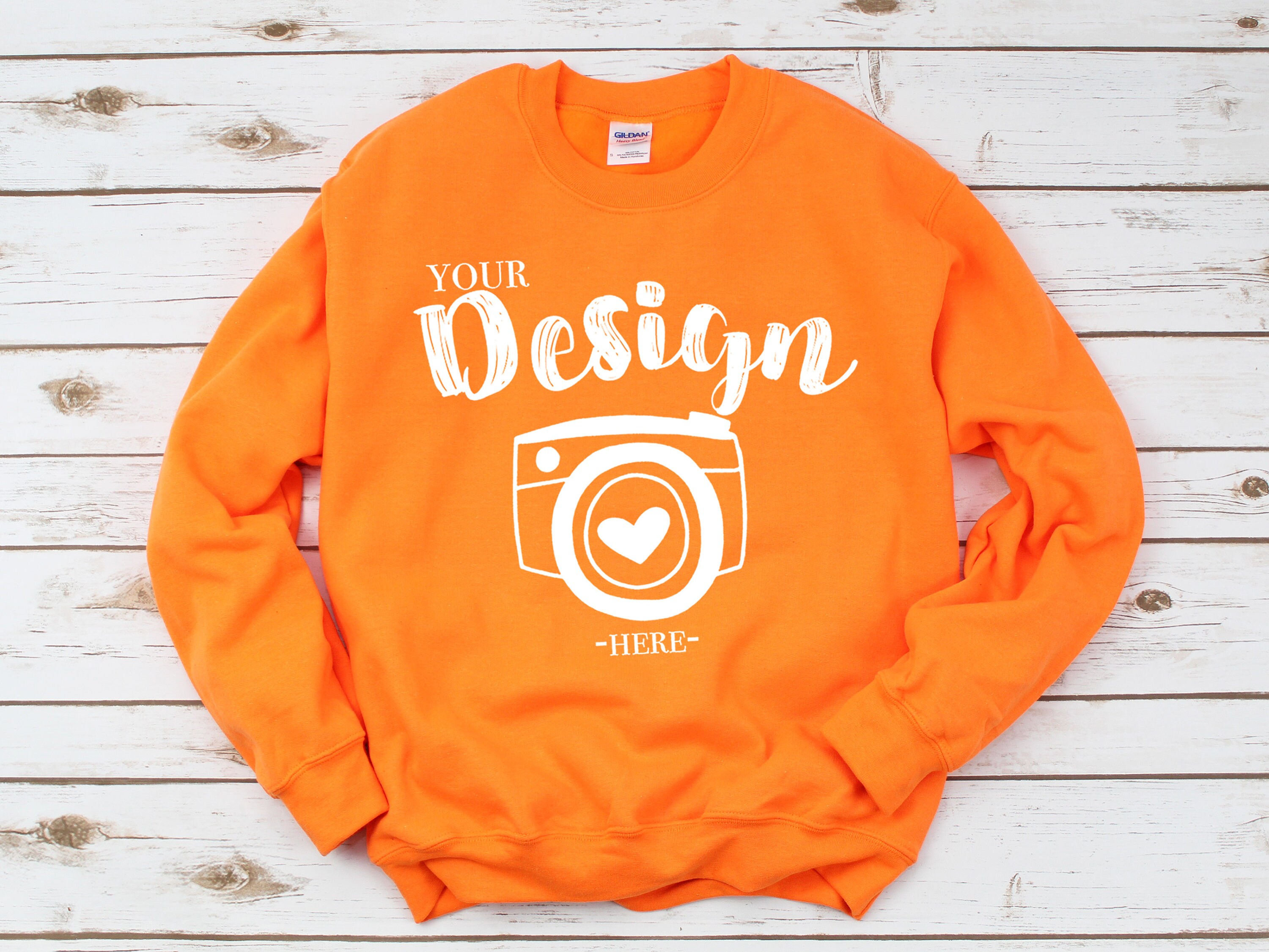 Gildan orange sweatshirt sale