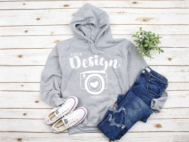 Download Gildan 18500 Hooded Sweatshirt Brand Sport Grey hoodie ...