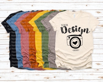 Maqueta de camisetas con la carta de colores Bella Canvas 3001 Maqueta de camisetas con la carta de colores Bella Canvas Maqueta de camisetas Carta de colores de camisas Bella Canvas color chart