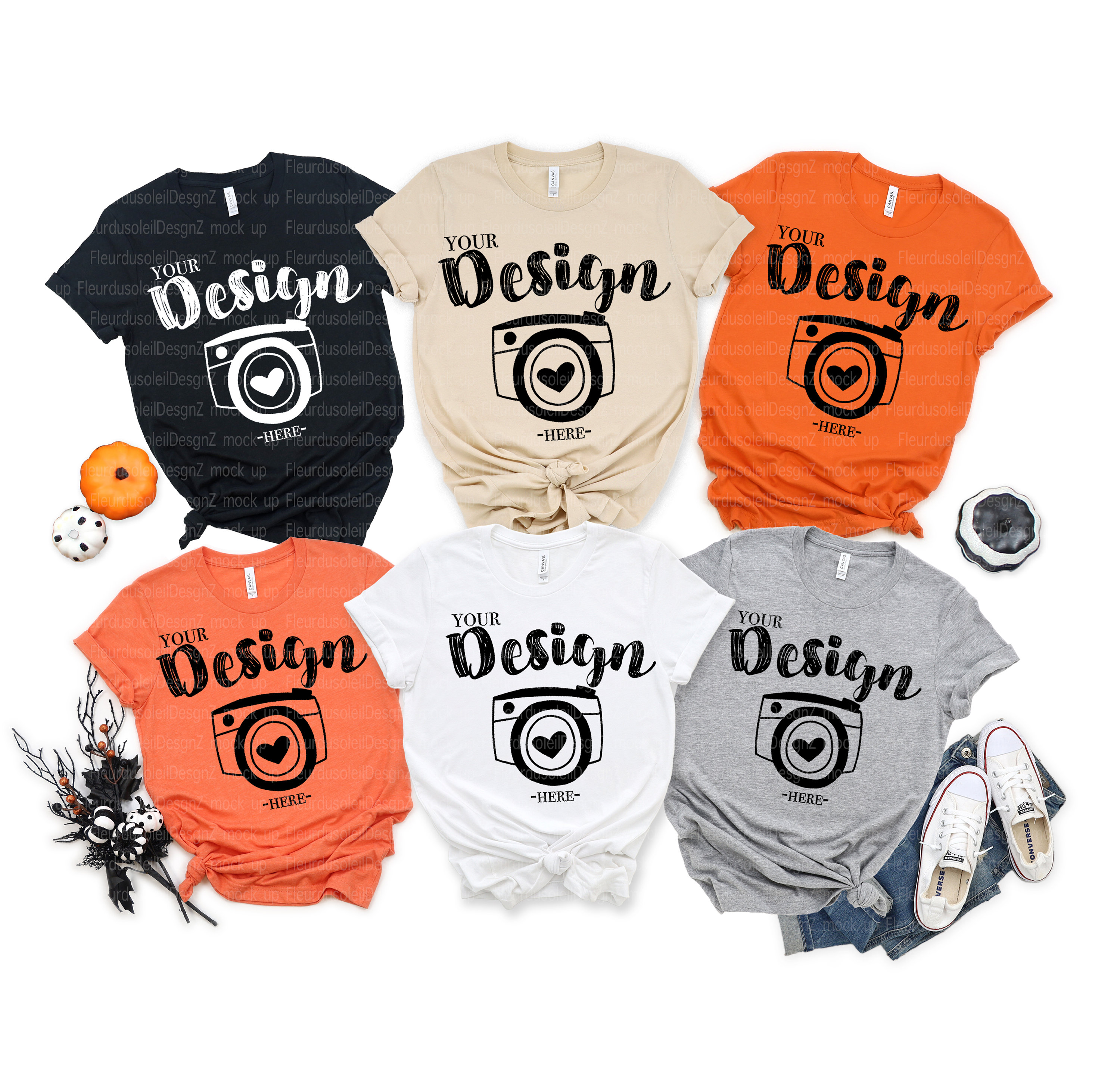 Halloween mock up photo Family Blank White TShirt Bella Etsy