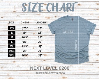 men's size chart conversion