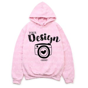 Gildan 18500 Hoodie Mockup Bundle | Flat Lay Sweatshirt Mockups | G185 Hooded Sweater | Simple White Background Mock image 10
