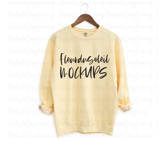 Comfort Colors 1566 BUTTER Mockup 