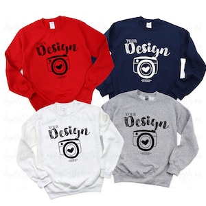 multiple Family Gildan 18000 Mock Up Gildan group Gildan 18000 GROUP Mockup  Boho Mockup Gildan Sweatshirt Mockup