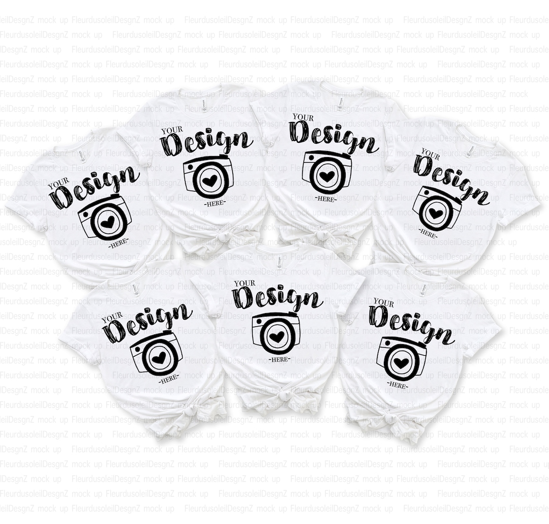 Bridal Party Tshirt Mock up Tshirt Mockup Bella Canvas Group Family