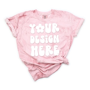 Comfort Colors 1745 Clay | cc1745 clay Mockup | Comfort Color Mockup | Tye Dye Tshirt Mockup | Comfort Colors Color Blast