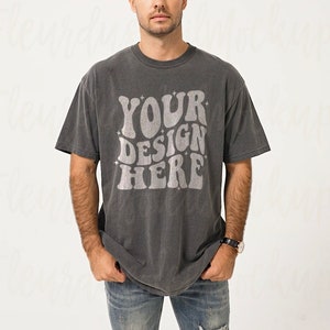 Comfort Colors Pepper Mockup heren Mockup Comfort Colors 1717 Herenmodel Echte model mockup