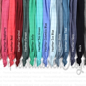 Bella Canvas Mockup Camiseta Tabla de colores Camisa Tabla de colores Bella Canvas 3001 Maqueta bella lienzo Tabla de colores Camisetas anudadas Muestra de color