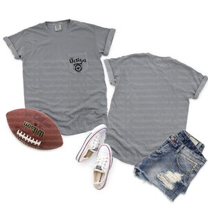 t-shirt mockups front and back Comfort Colors 6030 Grey Adult Heavyweight RS T-Shirt mockup Football Mockup Sports Mockup image 1