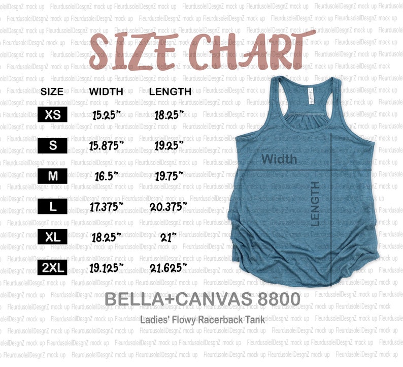 bella canvas sizing
