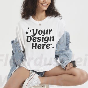 Comfort Colors 1717 Mockup Bundle Comfort Colors C1717 Tshirt Mockup Bundle CC 1717 T-Shirt Mock-up Bundle Real Model mockups image 9