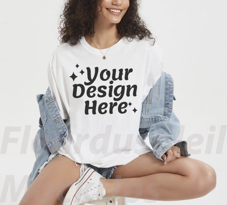 Comfort Colors 1717 Mockup Bundle Comfort Colors C1717 Tshirt Mockup Bundle CC 1717 T-Shirt Mock-up Bundle Real Model mockups image 9