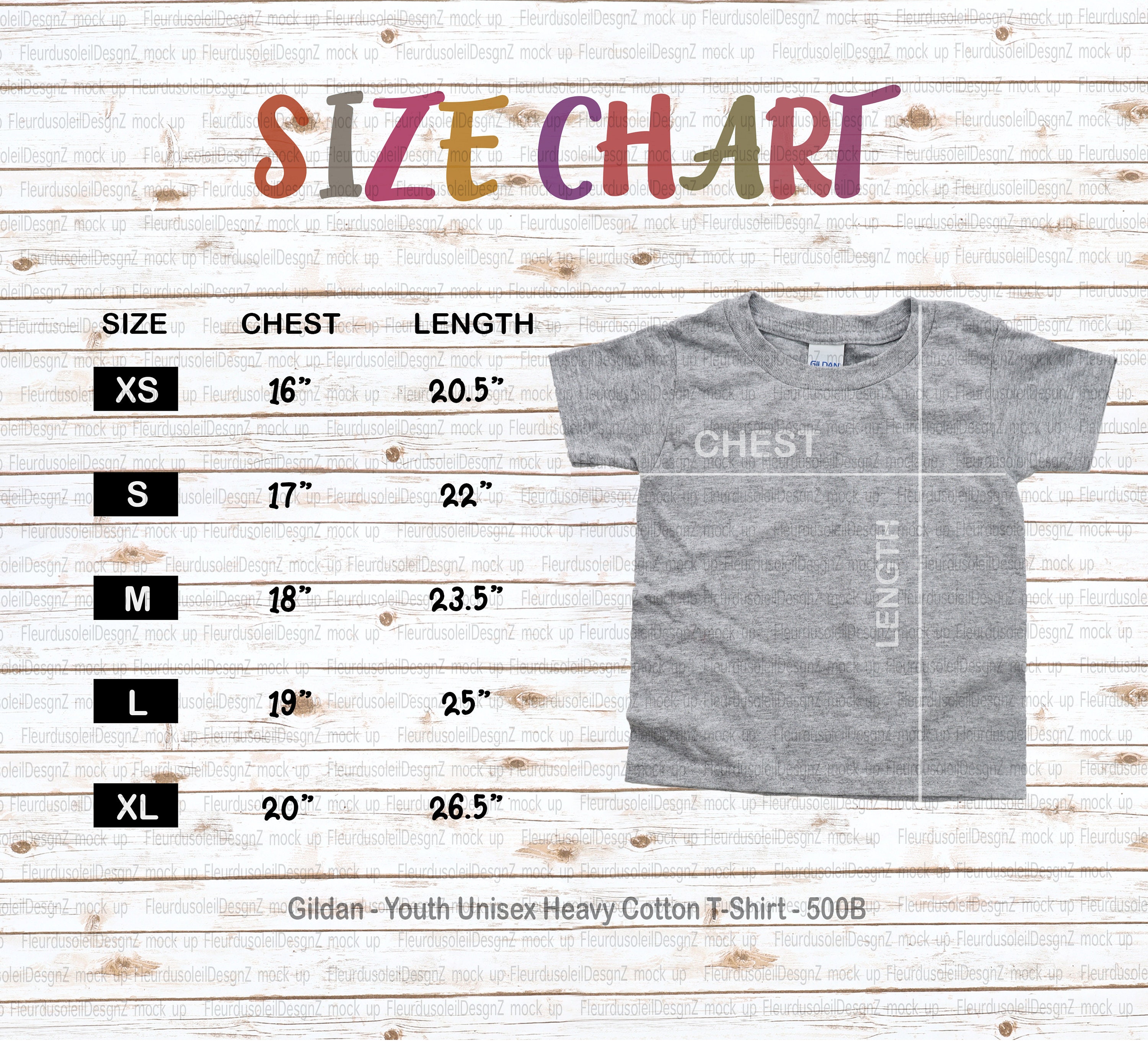 gildan youth sizing