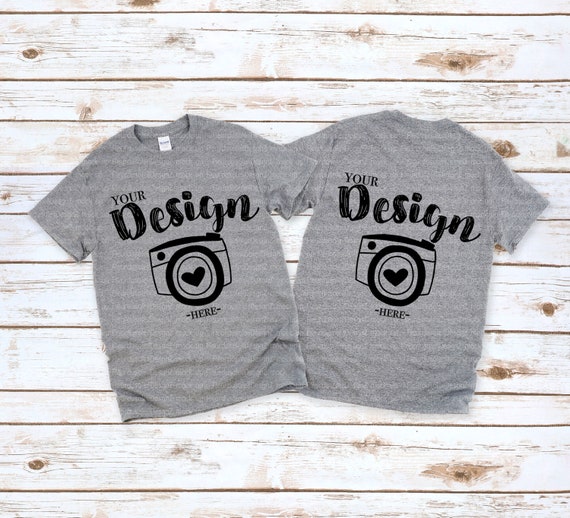 Back Gildan 500 Sport Grey Unisex 