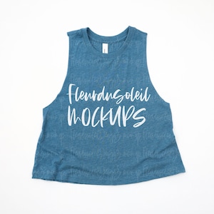 Bella Canvas 6682 Heather Deep Teal Mock Up Bella Canvas Mockup Womens Tank Top Mockup 6682 Mock Up 6682 Heather Deep Teal Mockup image 1