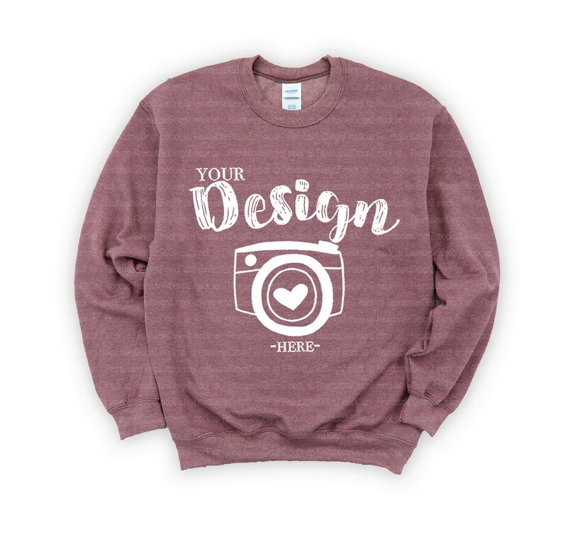 Download Heather Sport Dark Maroon Gildan 18000 Heavy Blend ...