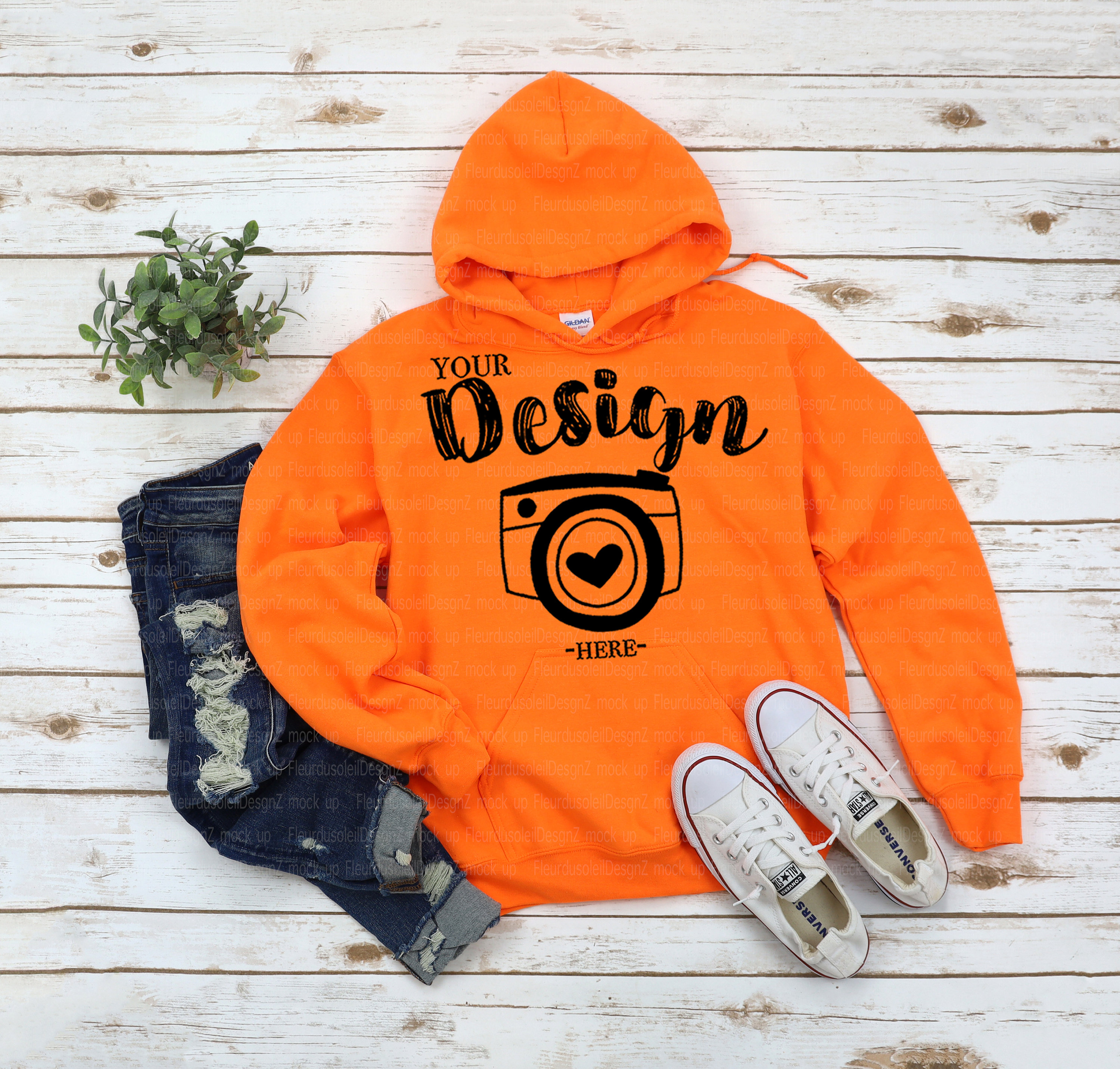 Orange Hoodie Etsy