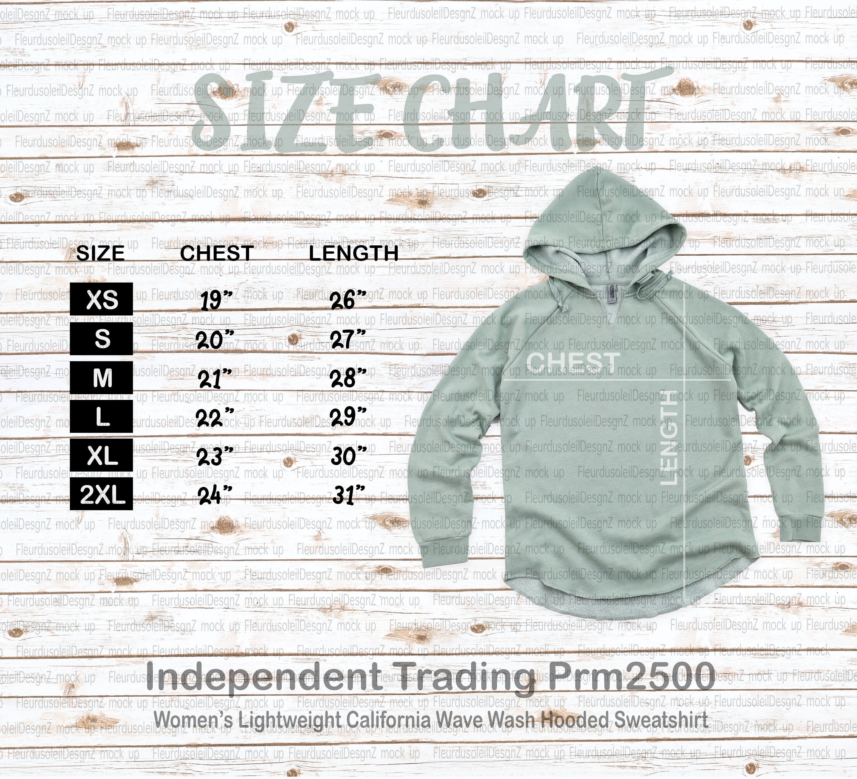 Ss4500 hoodie size chart hotsell