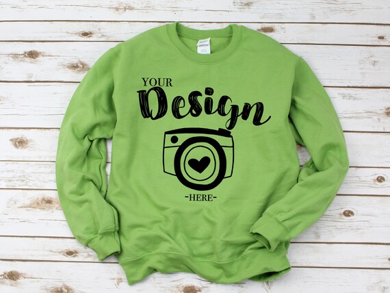 Gildan 18000 Heavy Blend Crewneck Sweatshirt Kiwi Sweatshirt