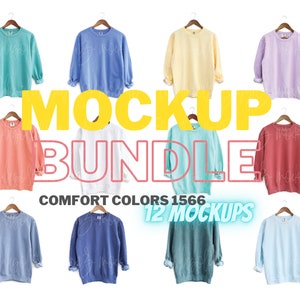 Comfort Colors 1566 MOCKUP BUNDLE Comfort Colors Mockup Bundle Comfort Colors T shirt Mock UpsComfort Colors Mockup Bundle