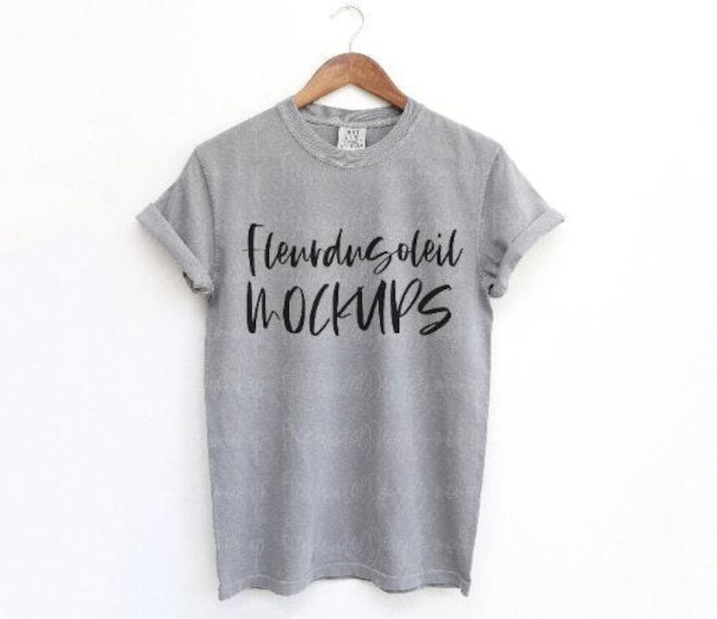 Comfort Colors 1717 Mockup Bundle | C1717 T-Shirt Mockups Boho Trendy Shirt Flat Lay | Digital Download Shirt Mockup for Etsy POD image 10