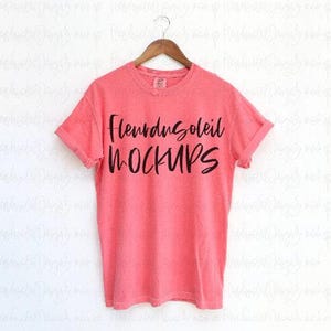 Comfort Colors 1717 Mockup Bundle | C1717 T-Shirt Mockups Boho Trendy Shirt Flat Lay | Digital Download Shirt Mockup for Etsy POD image 6