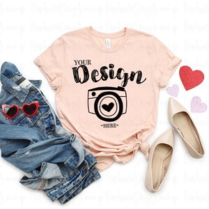 VALENTINES Mock Up BUNDLE| Valentines day Bundle 3001 Mockup | 3001 Mock Up | Bella Canvas Mockup Valentines | 3001 Valentines Mockup image 2