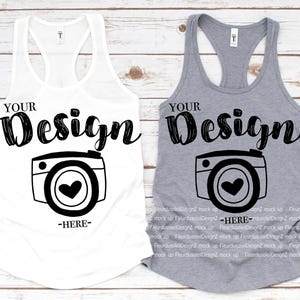 Raspberry Next Level 1533 Mock-up | Tank Basic Flat Lay | Racerback Tank Mock Up | Mock Up | Women's Racerback Tank | Family Flat Lay