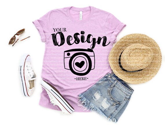 Tshirt Mockup 3001 Bella Canvas Mockup Summer T Shirt Etsy