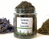 Dried Lemon Balm Leaves, Gourmet Herbs, Gifts for Foodies, Foodie Gift, Chef Gift