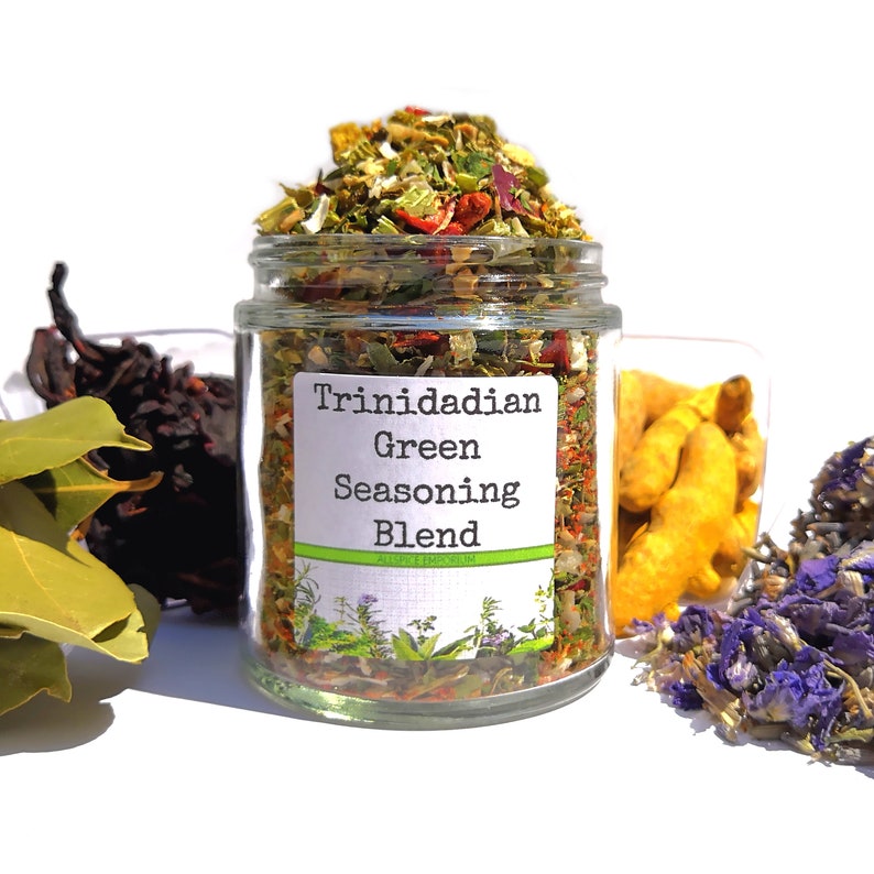 Trinidadian Green Seasoning Blend Gourmet Herbs Gluten Free Etsy
