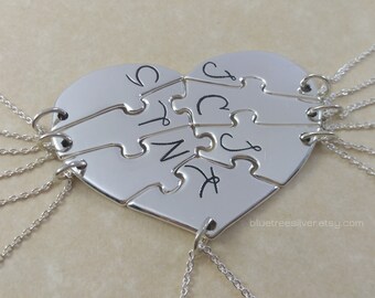 7 Friends Necklace Etsy