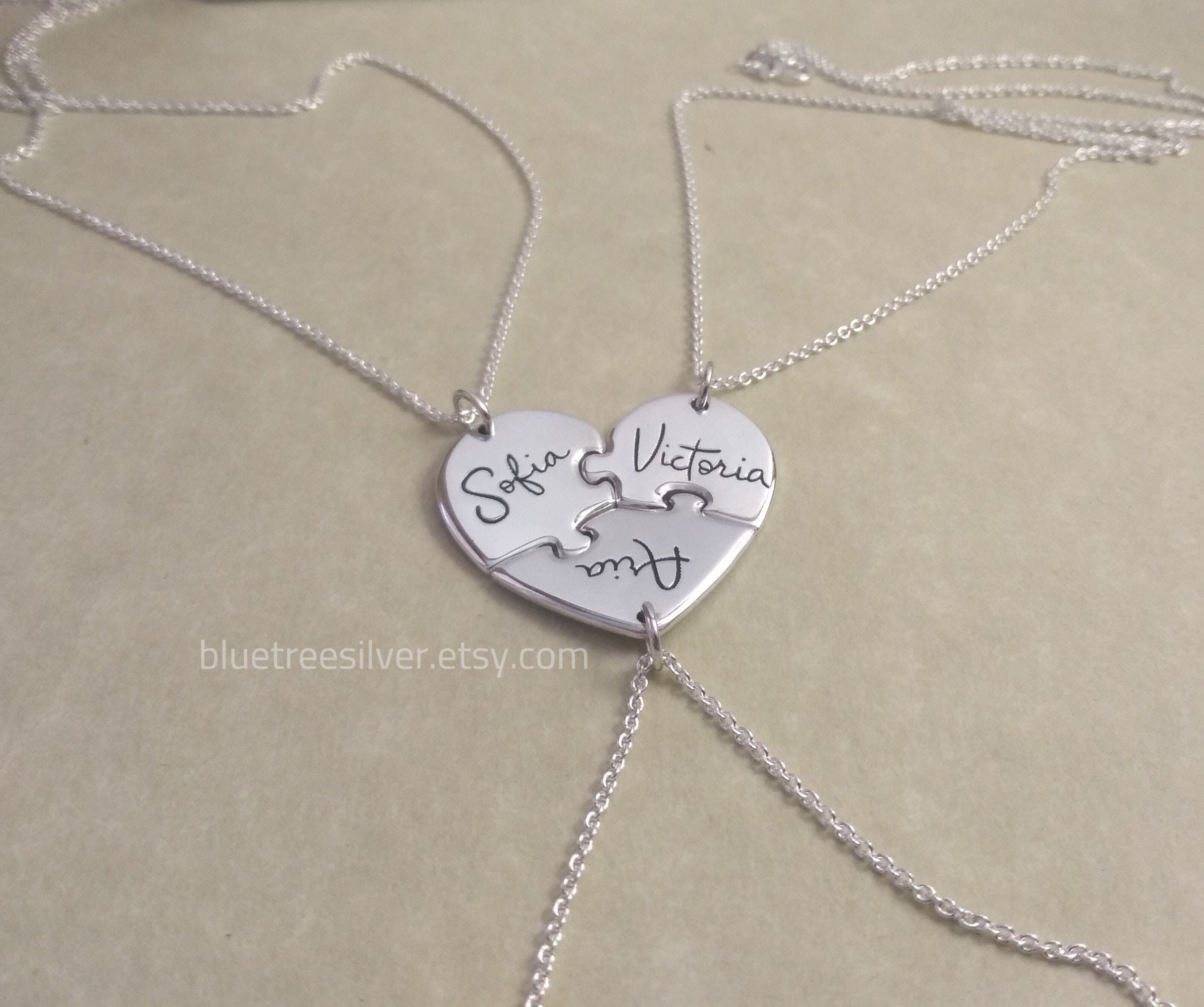 3 Best Friend Necklace. Friendship Necklace for 3. 3 Piece ...