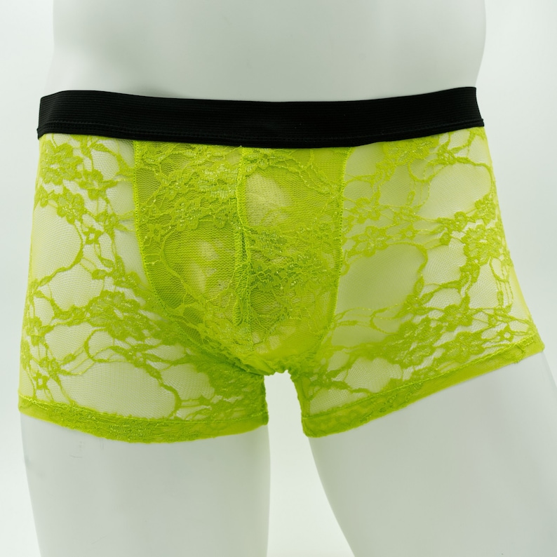 Mens Lace Boxer Briefs Mens Lace Underwear Mens Exotic Etsy