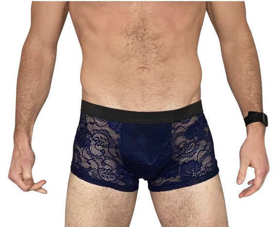 mens lace boxer briefs
