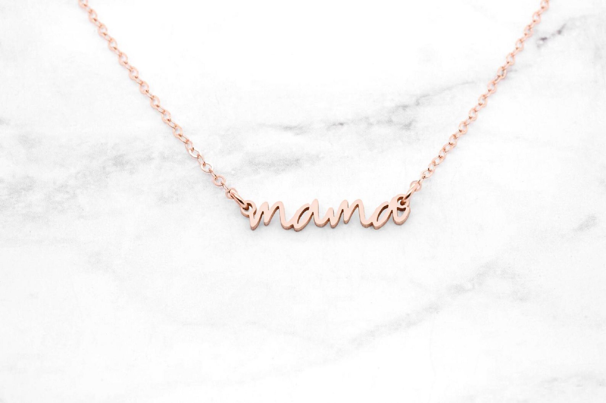 Mama Necklace New Mom Necklace Mom Jewelry Mama Necklace in Etsy