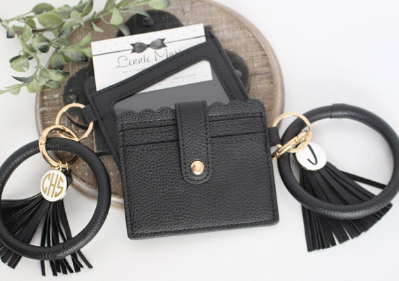 Wholesale Designer Leopard ID Card Holder Purse Wholesale Leather Credit  Card Keychain Wallet With Tassel From m.