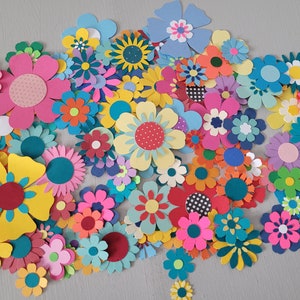 Flowers - Paper Flowers - die cuts - assorted flowers variety flowers card making supplies paper crafts flowers junk journals scrapbooking