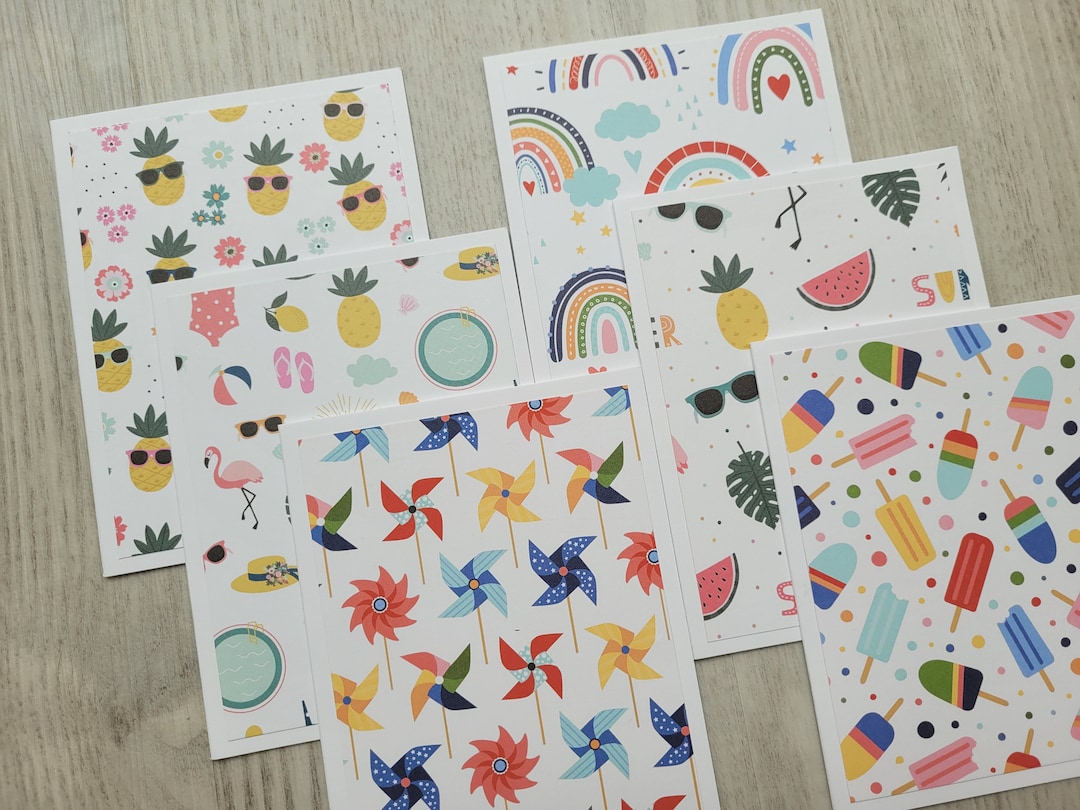 Summer Note Card Set: Handmade Cards Thank You Cards, Rainbows ...
