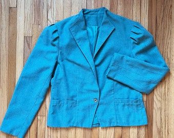 Paddle & Saddle Teal 70&#39;s Blazer
