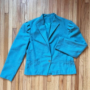 Paddle & Saddle Teal blazer uit de jaren 70