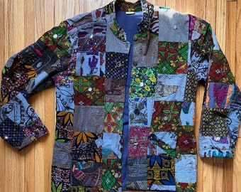 Hippie Patchwork Jacket - 100% Cotton, Made in India