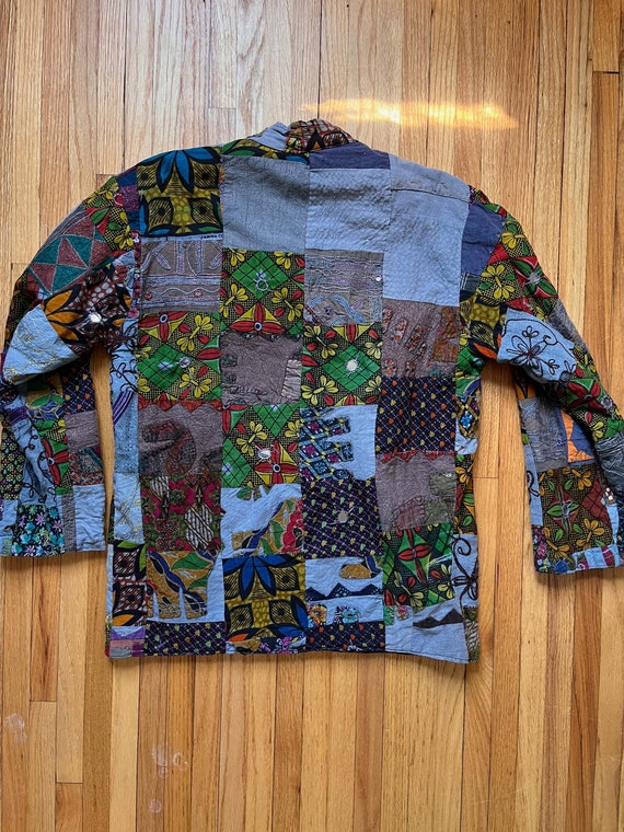 Hippie Patchwork Jacket - 100% Cotton, Made in In… - image 3