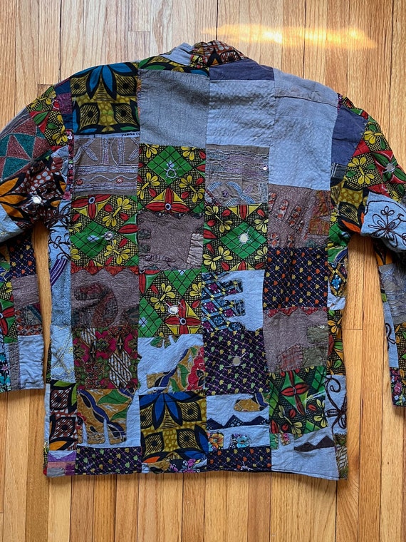 Hippie Patchwork Jacket - 100% Cotton, Made in In… - image 4