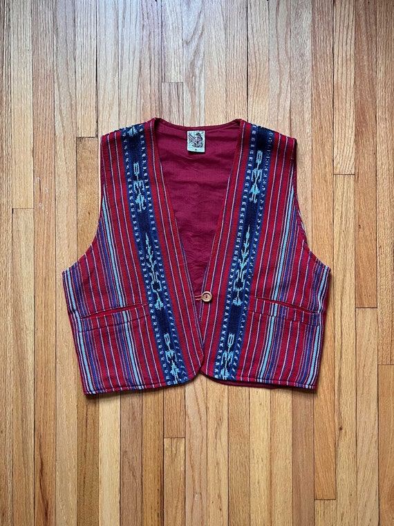 90's Handwoven Guatemalan Vest