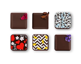 Your Choice of Flavor - 6 pieces. Handcrafted Vegan NETO Chocolate Truffles. Gluten Free. Kosher Parve Certified. Read Full Description.