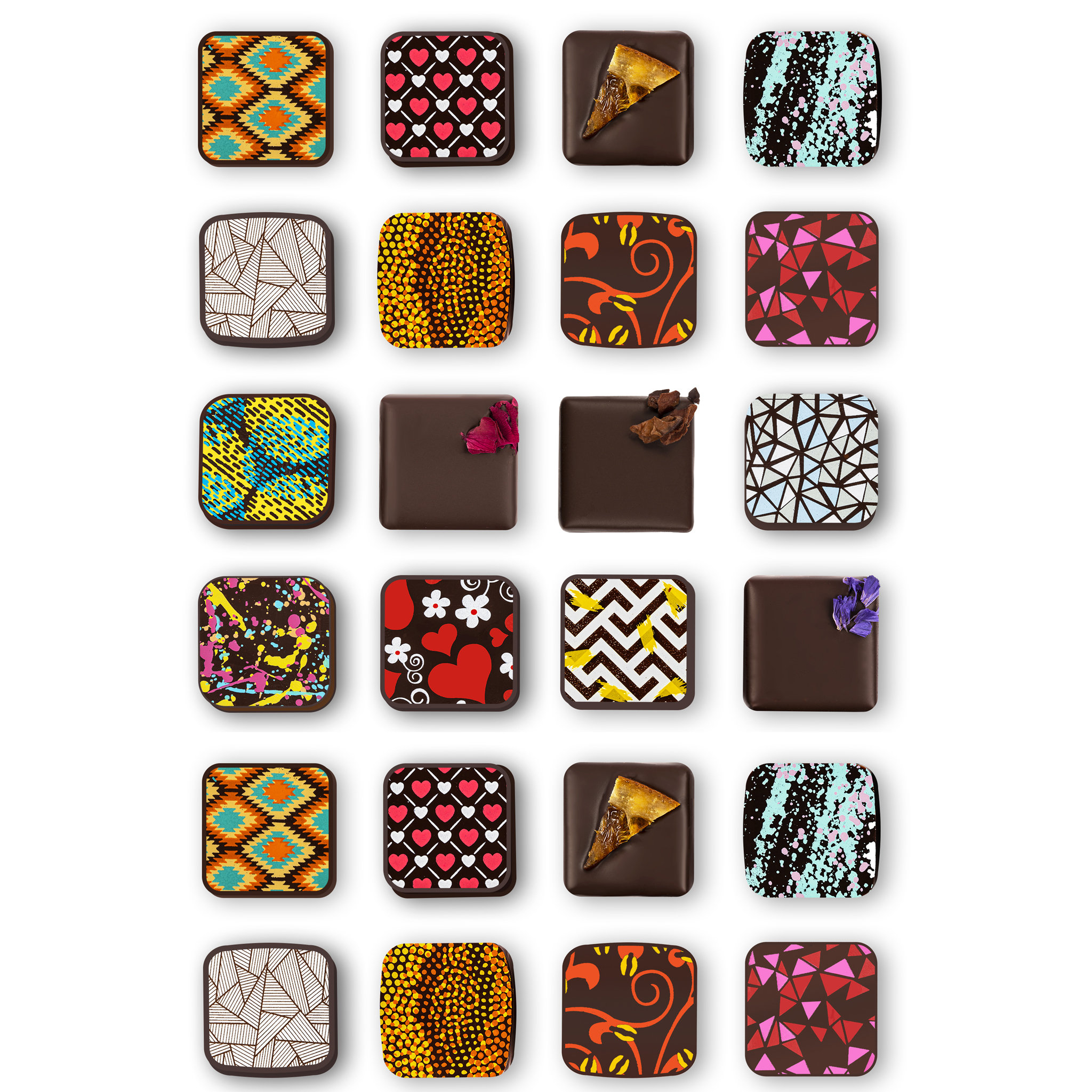 Your Choice of Flavor - 24 pieces. Handcrafted Vegan NETO Chocolate Truffles. Gluten Free. Kosher Parve Certified. Handcrafted in Brooklyn