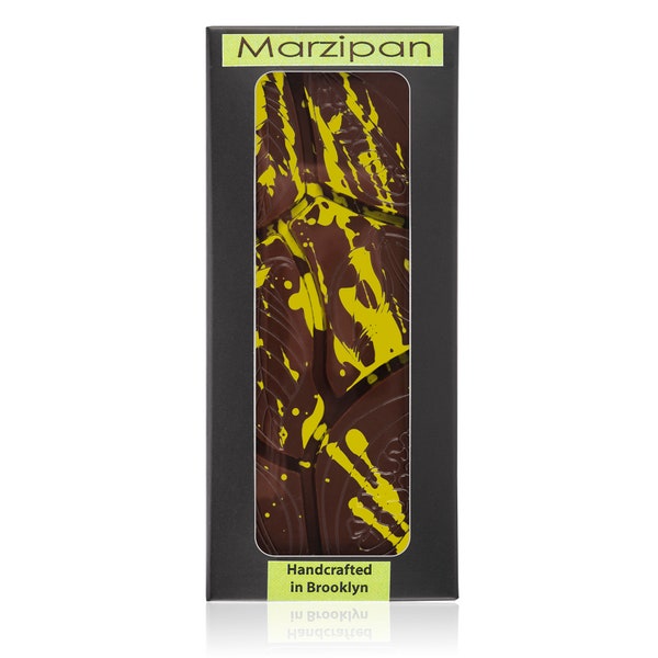 Artisan Vegan Chocolate Marzipan Bar - Gluten Free. Vegan. Kosher Parve Certified. Natural and Organic Ingredients